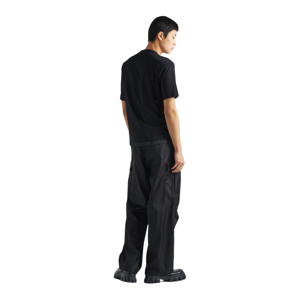 PRADA - Re-Nylon and jersey T-shirt